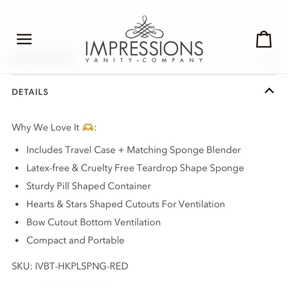 NIB Impressions Hello Kitty *Bundle* Mirror and Makeup Sponge set. - Picture 12 of 13